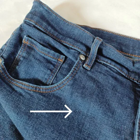 Loft Womens Skinny Jeans Dark Wash Highrise Ankle Length Stretch Size 32 Size 14 - Picture 8 of 14